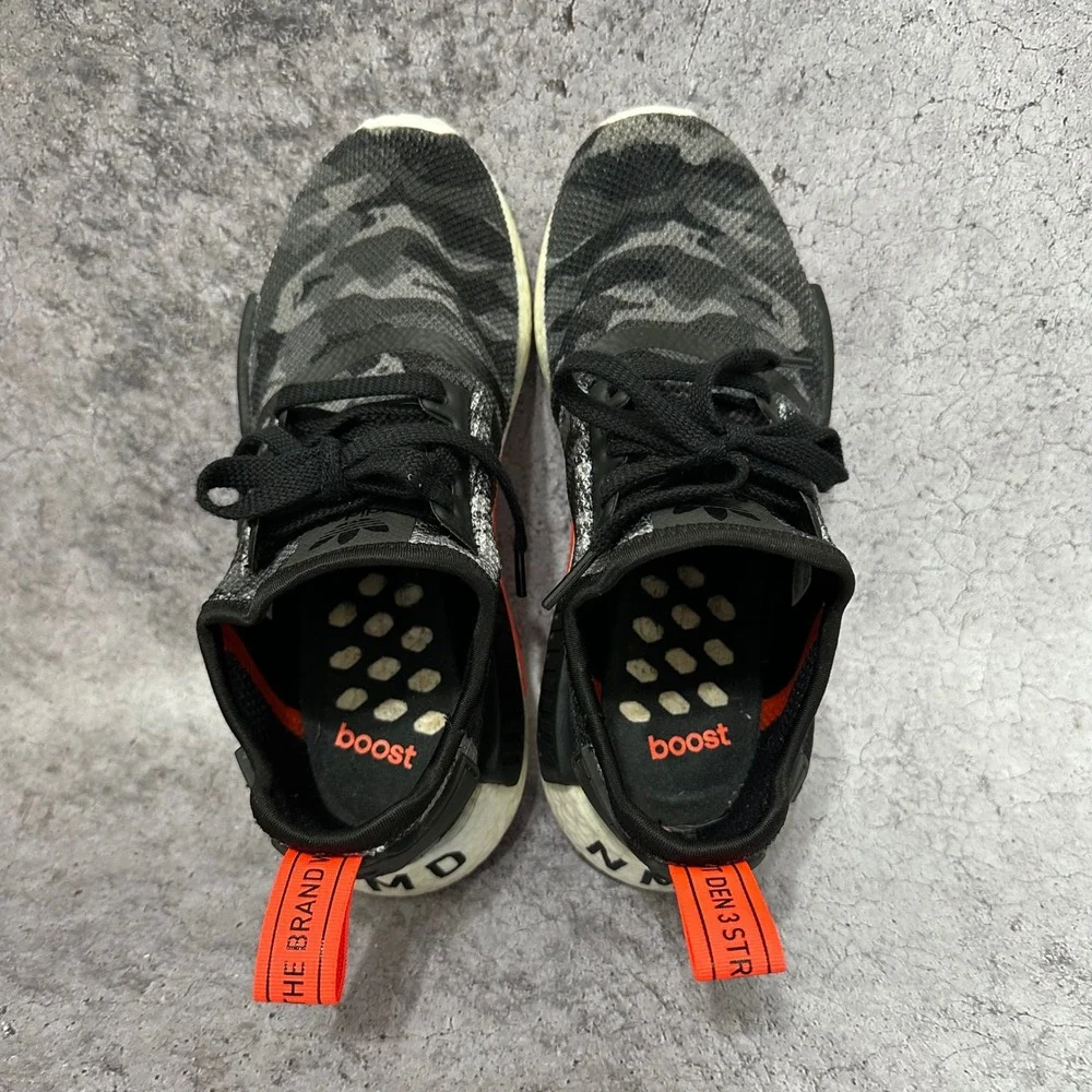 Adidas NMD R1 Sneakers Mens Size 6 Grey Camo G27947 Boost Low Top Shoes